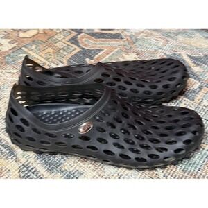 clapzovr Black Water Shoes Closed Toe Sandals Breathable PVC Mens Size 12.5 EU47